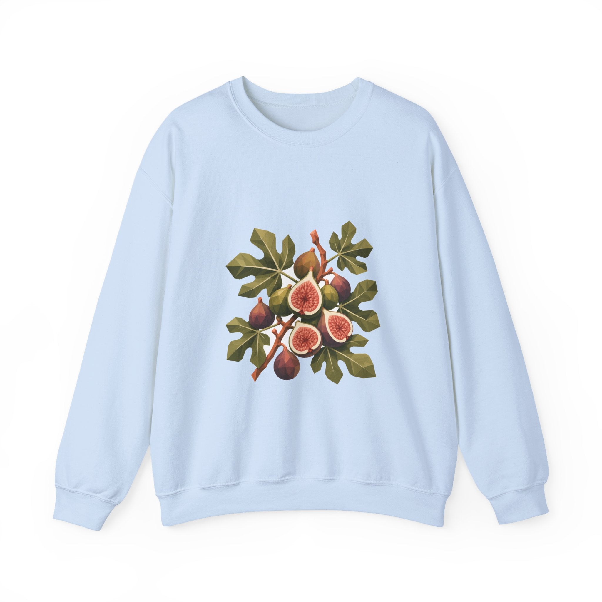 Matching Couple Sweatshirt - Olive Branch & Fig Matching Couple Premium Fleece Sweatshirt Geometric Art His Hers Love Gift - Design B