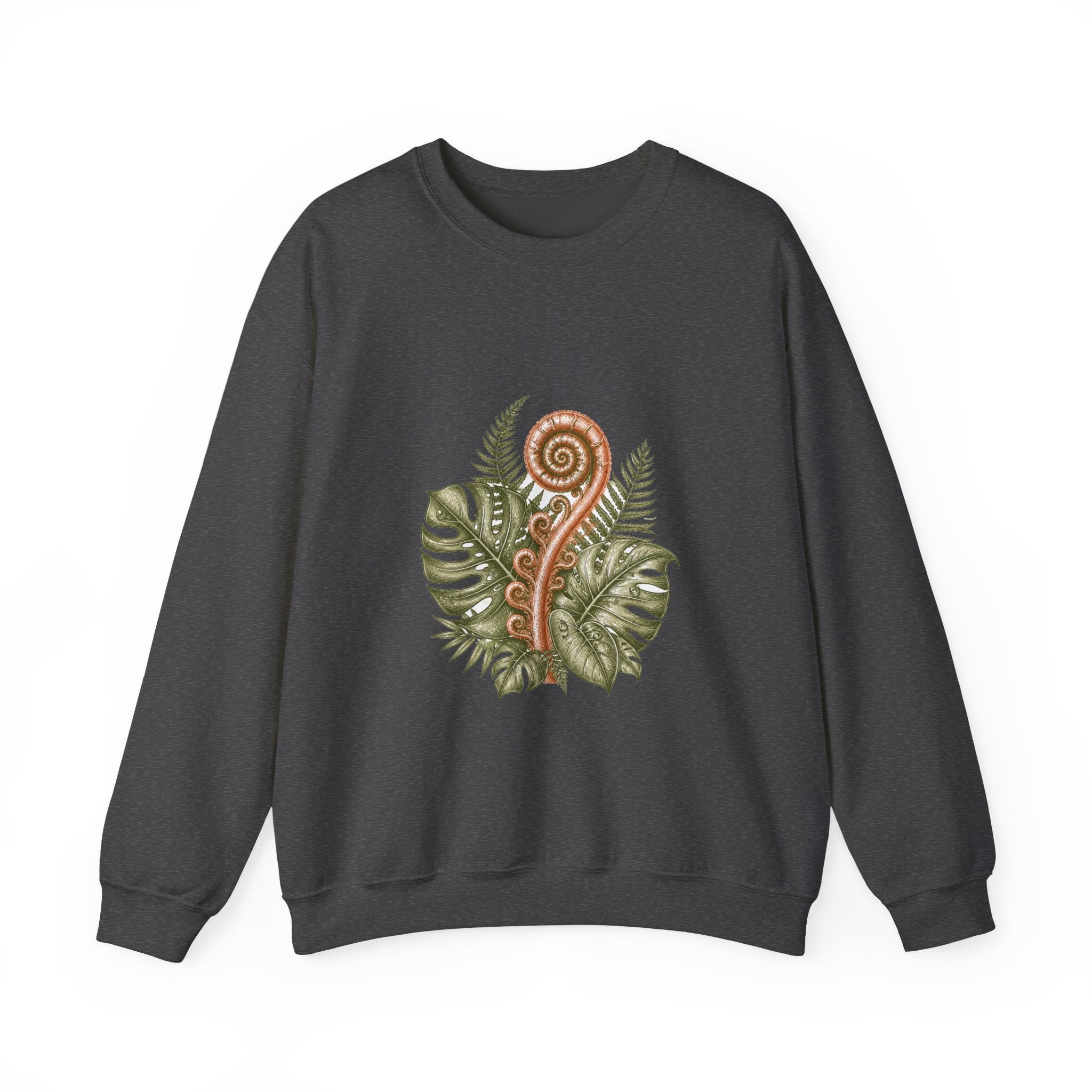 Matching Couple Sweatshirt - Desert & Rainforest Matching Couple Crewneck Sweatshirt Hand-Drawn Art His Hers Best Friend Gift - Design B
