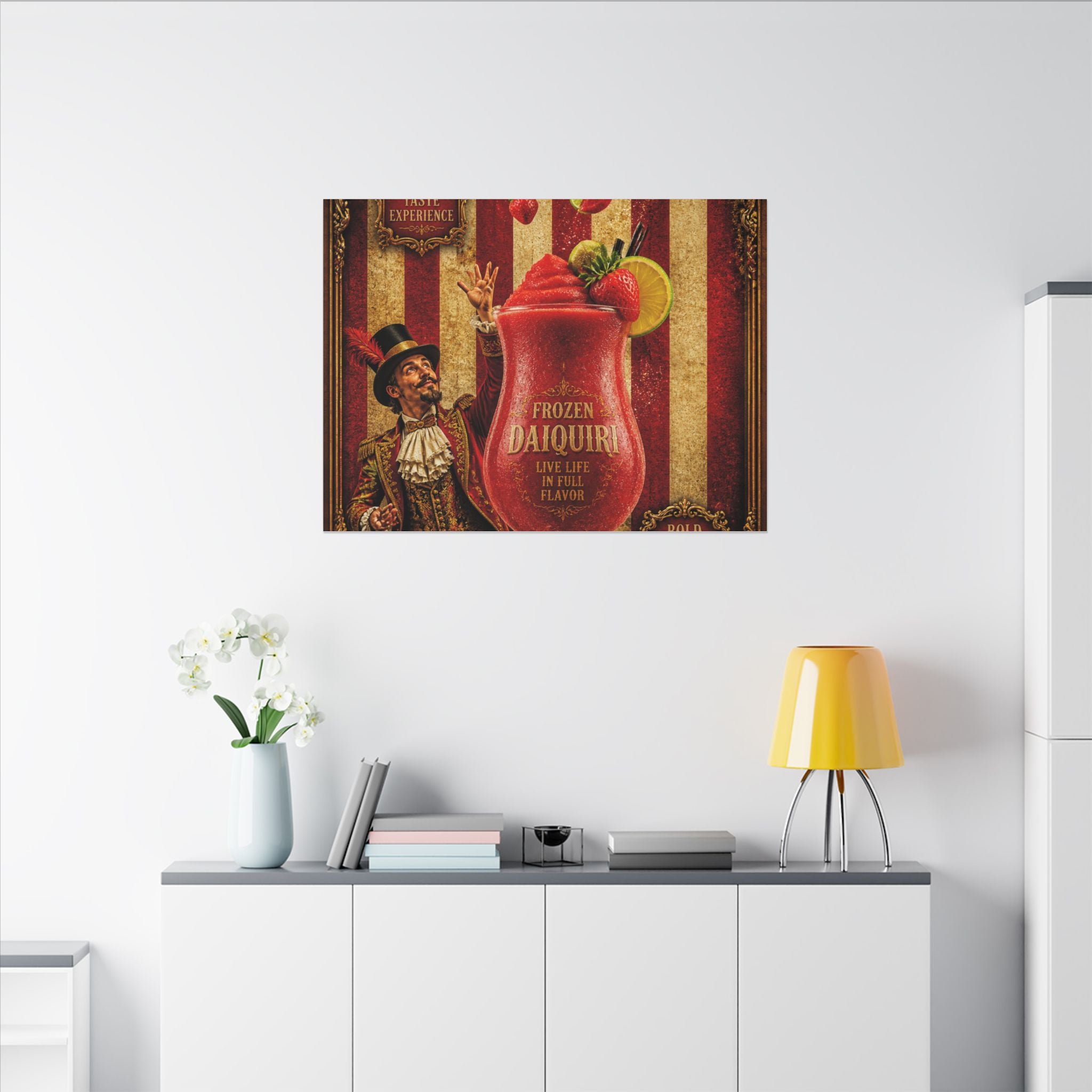 Daiquiri Fruit Juggler Wall Art Canvas 24×36 Baroque Studio Decor Maximalist Print