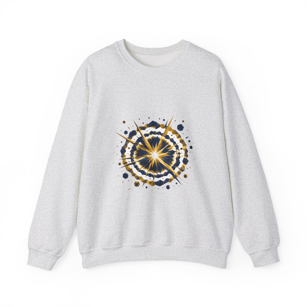 Matching Couple Sweatshirt - Galaxy & Supernova Matching Couple Comfort Colors Crew Geometric Art His Hers Love Gift - Design B