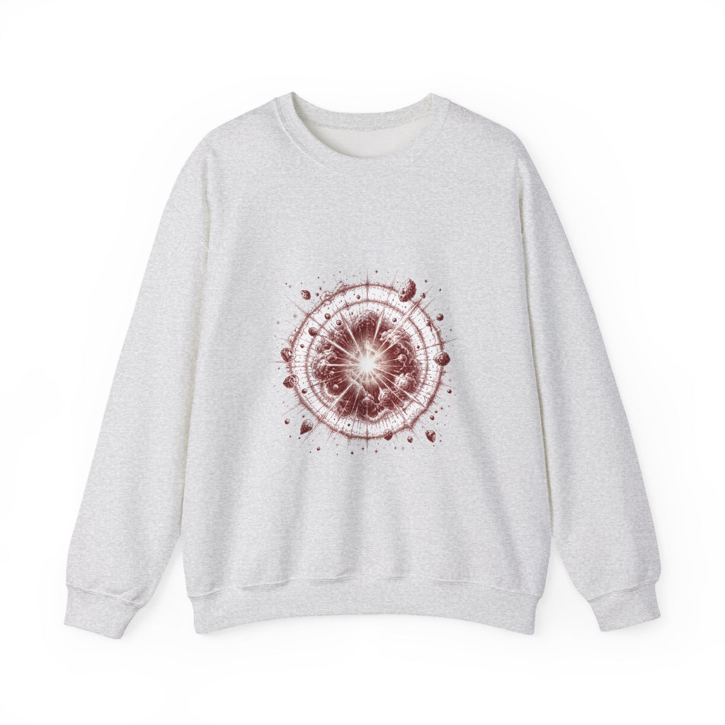 Matching Couple Sweatshirt - Galaxy & Supernova Matching Couple Comfort Colors Crew Hand-Drawn Art His Hers Anniversary Gift - Design B