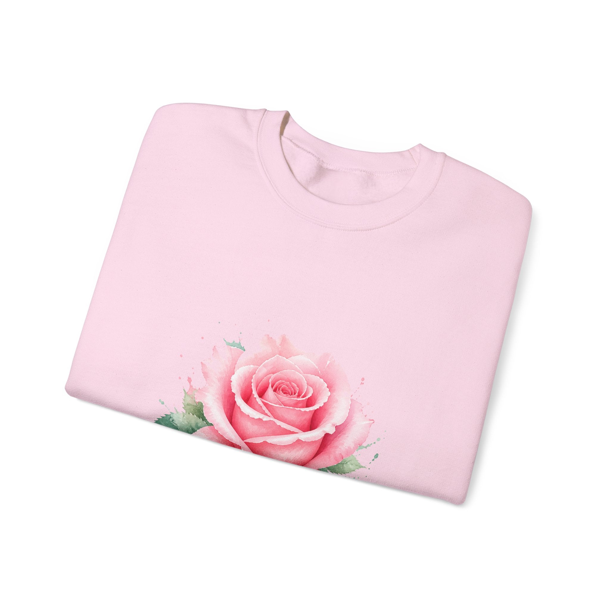 Matching Couple Sweatshirt - Rose & Thorn Matching Couple Comfort Colors Crew Watercolor Art His Hers Birthday Gift - Design A