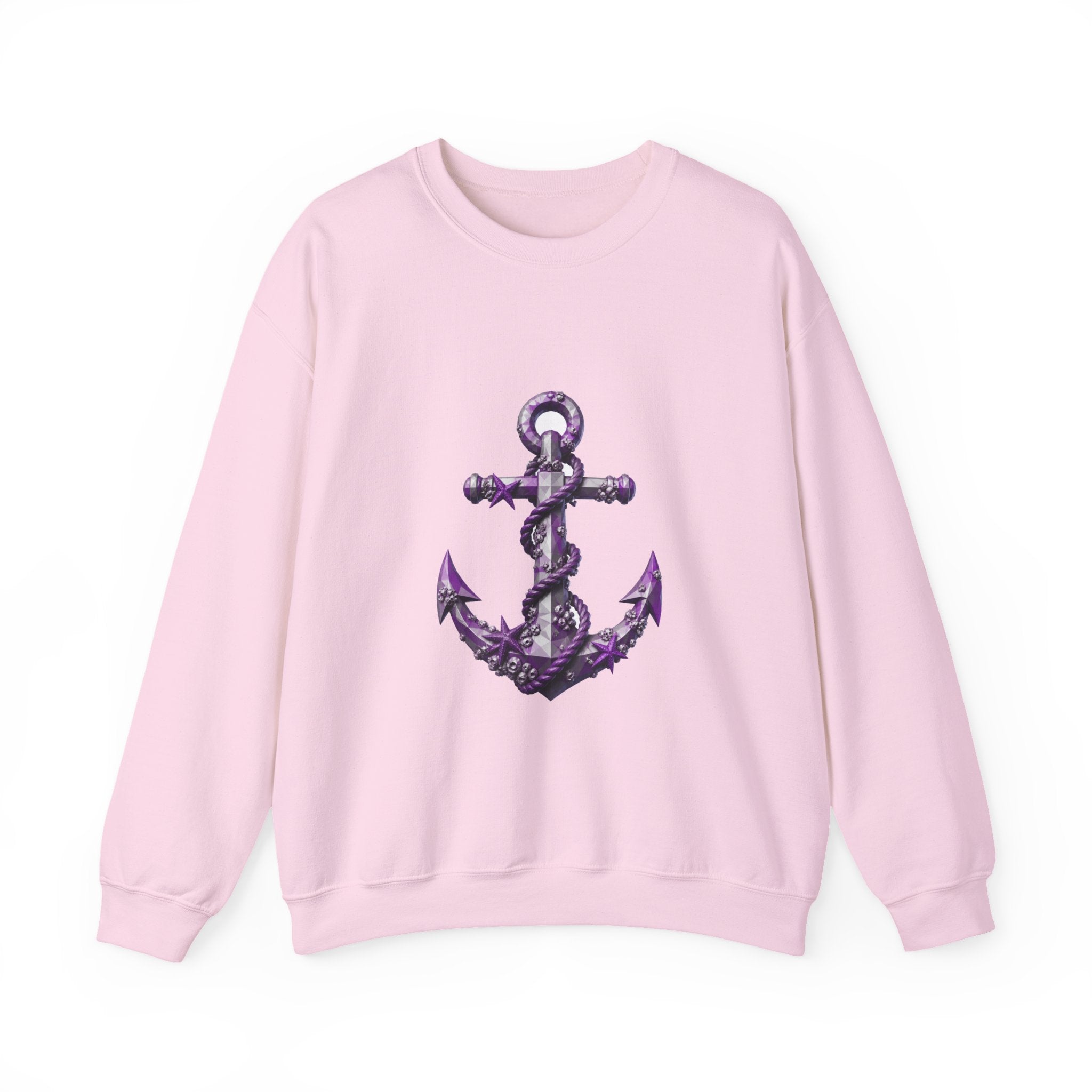 Matching Couple Sweatshirt - Anchor & Sail Matching Couple Comfort Colors Crew Geometric Art His Hers Love Gift - Design A