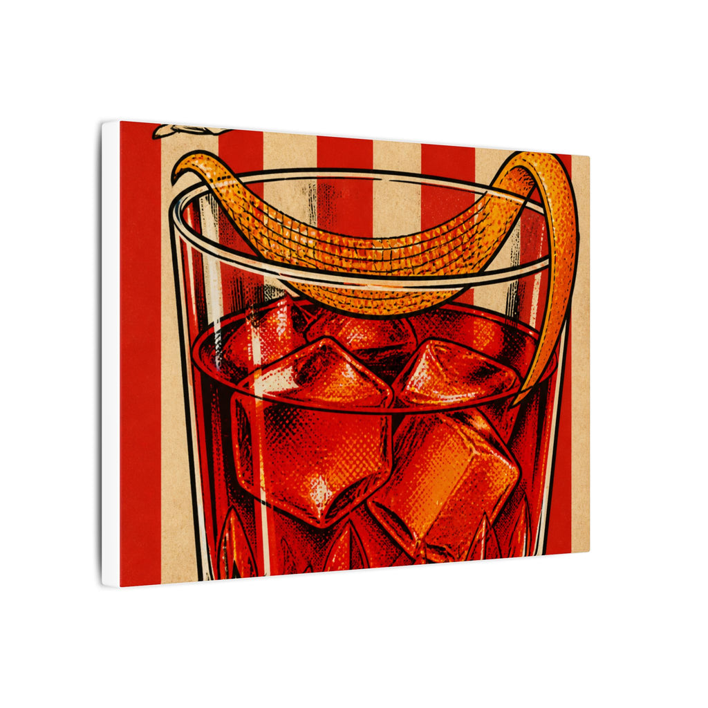 Negroni Trapeze Act Wall Art Canvas 16×20 Pop Art Living Room Decor Maximalist Print