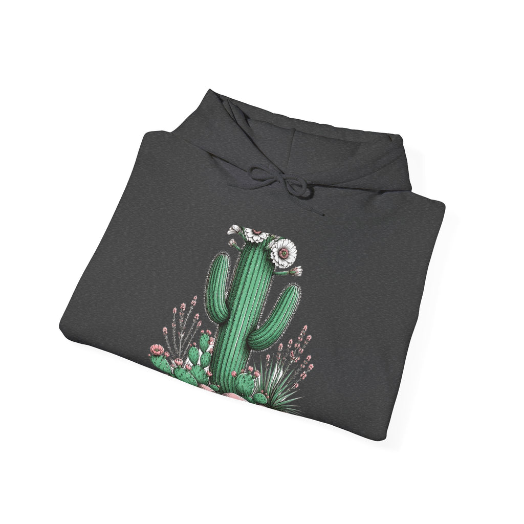Matching Couple Sweatshirt - Desert & Rainforest Matching Couple Hooded Sweatshirt Hand-Drawn Art His Hers Best Friend Gift - Design A