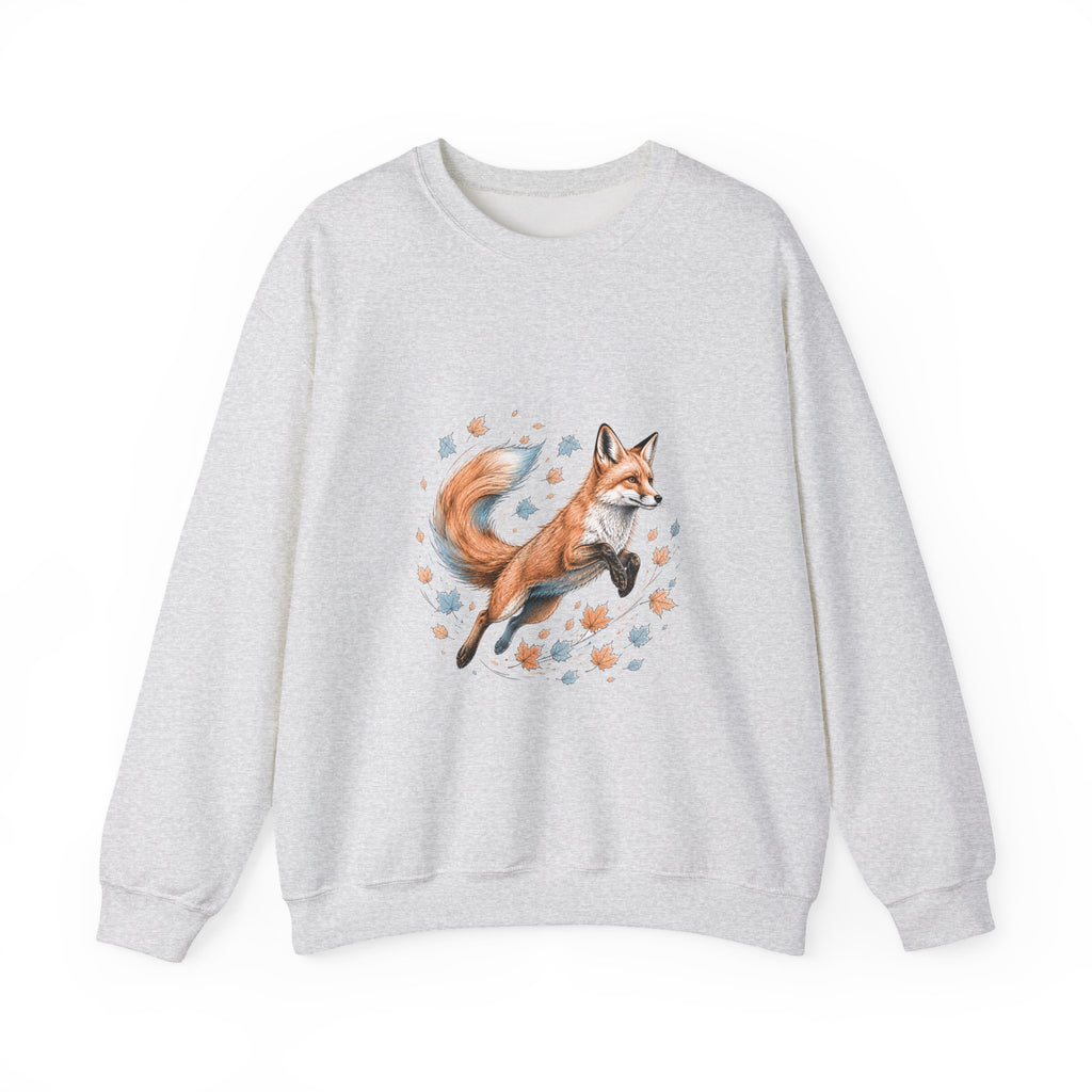 Matching Couple Sweatshirt - Fox & Rabbit Matching Couple Premium Fleece Sweatshirt Hand-Drawn Art His Hers Anniversary Gift - Design A