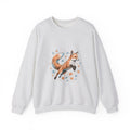 Matching Couple Sweatshirt - Fox & Rabbit Matching Couple Premium Fleece Sweatshirt Hand-Drawn Art His Hers Anniversary Gift - Design A