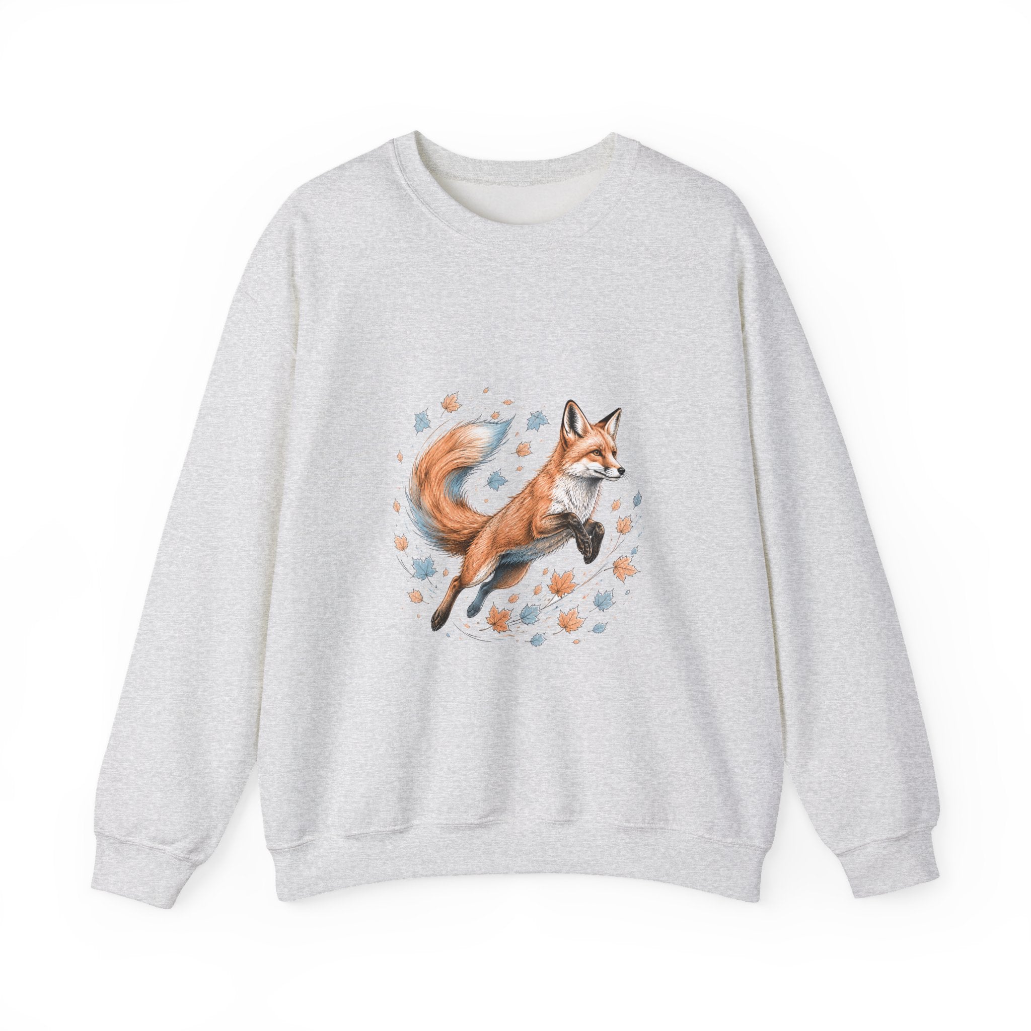 Matching Couple Sweatshirt - Fox & Rabbit Matching Couple Premium Fleece Sweatshirt Hand-Drawn Art His Hers Anniversary Gift - Design A