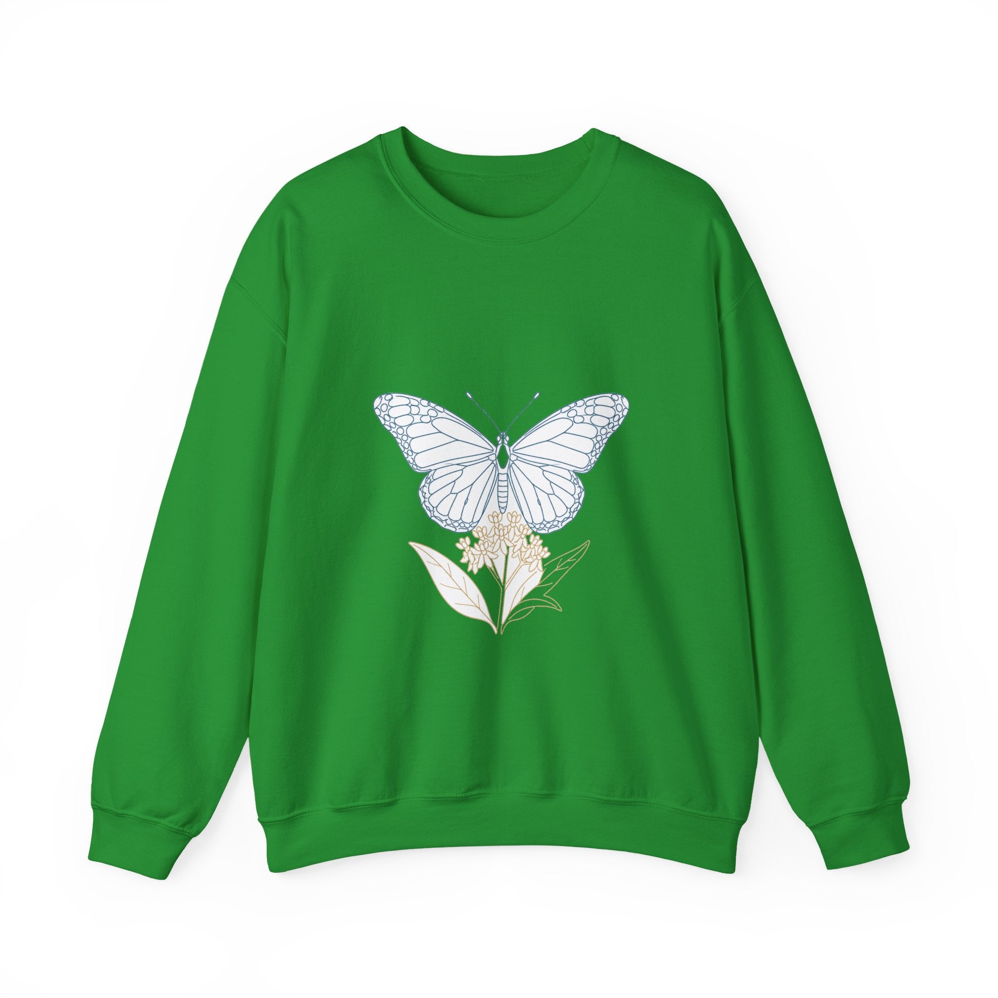 Matching Couple Sweatshirt - Butterfly & Moth Matching Couple Comfort Colors Crew Minimalist Art His Hers Christmas Gift - Design A