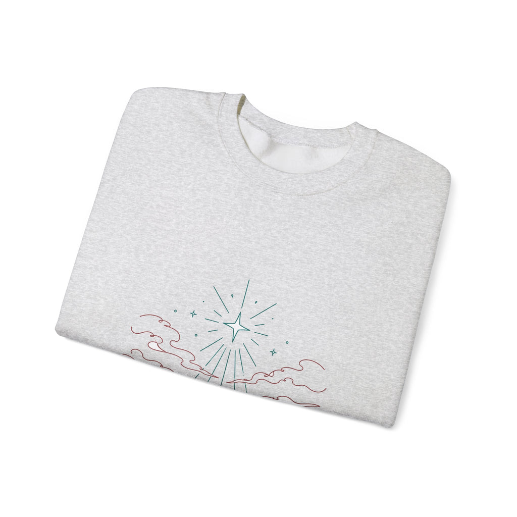 Matching Couple Sweatshirt - Evening & Morning Star Matching Couple Crewneck Sweatshirt Minimalist Art His Hers Valentine Gift - Design A