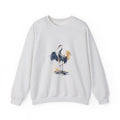 Matching Couple Sweatshirt - Tiger & Crane Matching Couple Crewneck Sweatshirt Watercolor Art His Hers Engagement Gift - Design B