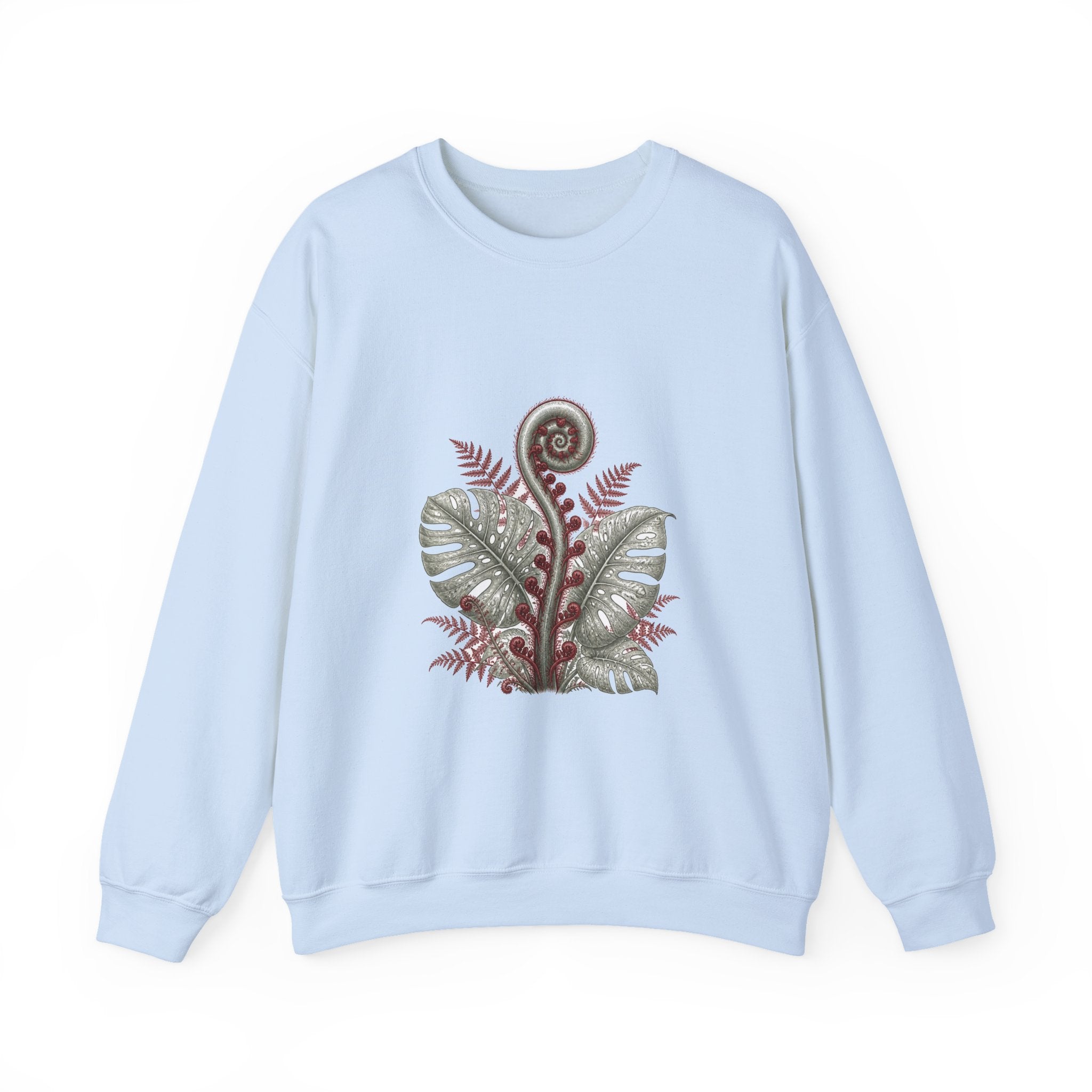 Matching Couple Sweatshirt - Desert & Rainforest Matching Couple Premium Fleece Sweatshirt Vintage Art His Hers Honeymoon Gift - Design B