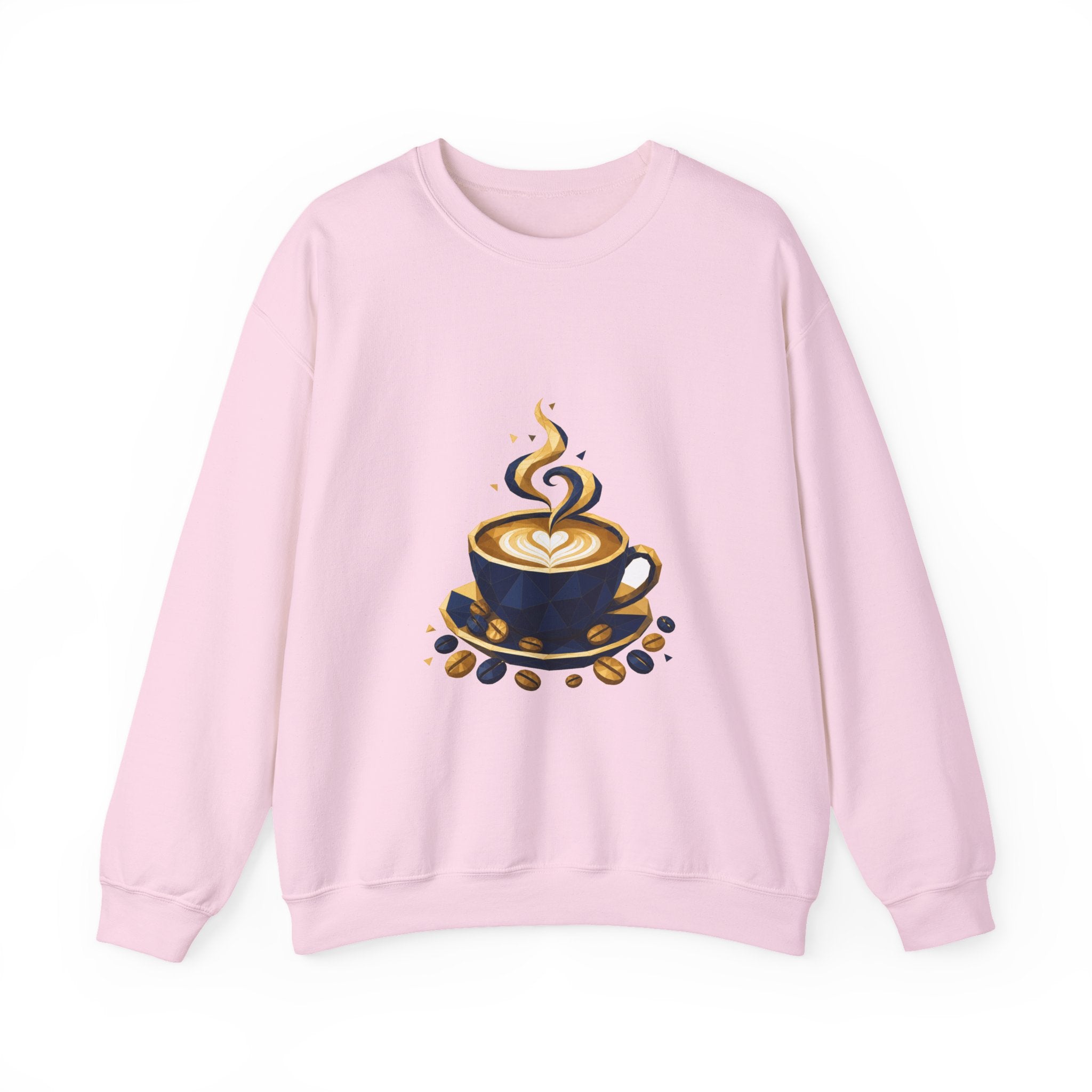 Matching Couple Sweatshirt - Coffee & Tea Matching Couple Comfort Colors Crew Geometric Art His Hers Love Gift - Design A