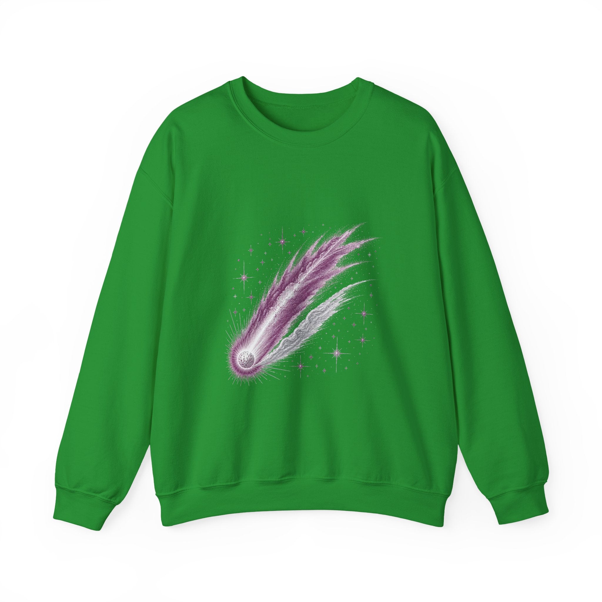 Matching Couple Sweatshirt - Comet & Asteroid Matching Couple Comfort Colors Crew Vintage Art His Hers Honeymoon Gift - Design A