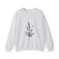 Matching Couple Sweatshirt - Lavender & Thistle Matching Couple Premium Fleece Sweatshirt Watercolor Art His Hers Birthday Gift - Design A