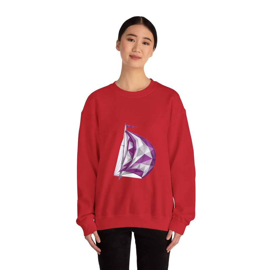 Matching Couple Sweatshirt - Anchor & Sail Matching Couple Comfort Colors Crew Geometric Art His Hers Love Gift - Design B