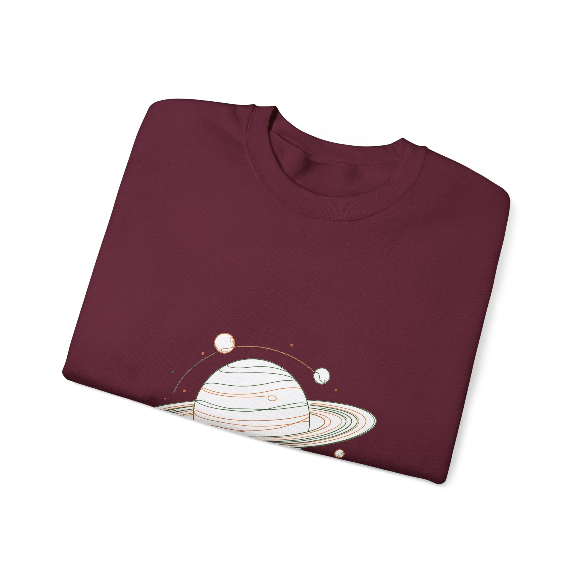 Matching Couple Sweatshirt - Saturn & Jupiter Matching Couple Comfort Colors Crew Minimalist Art His Hers Christmas Gift - Design A