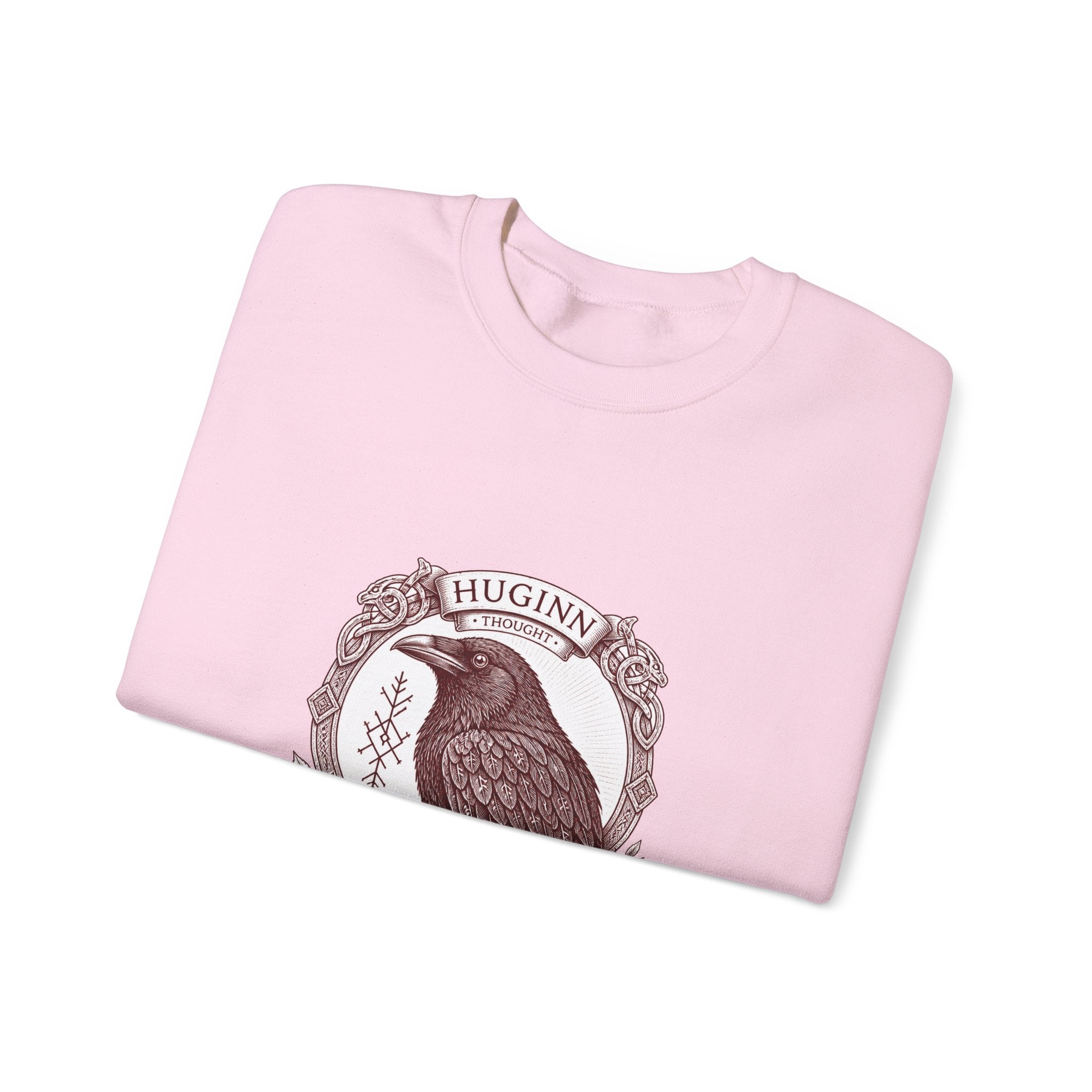 Matching Couple Sweatshirt - Huginn & Muninn Matching Couple Premium Fleece Sweatshirt Vintage Art His Hers Honeymoon Gift - Design A