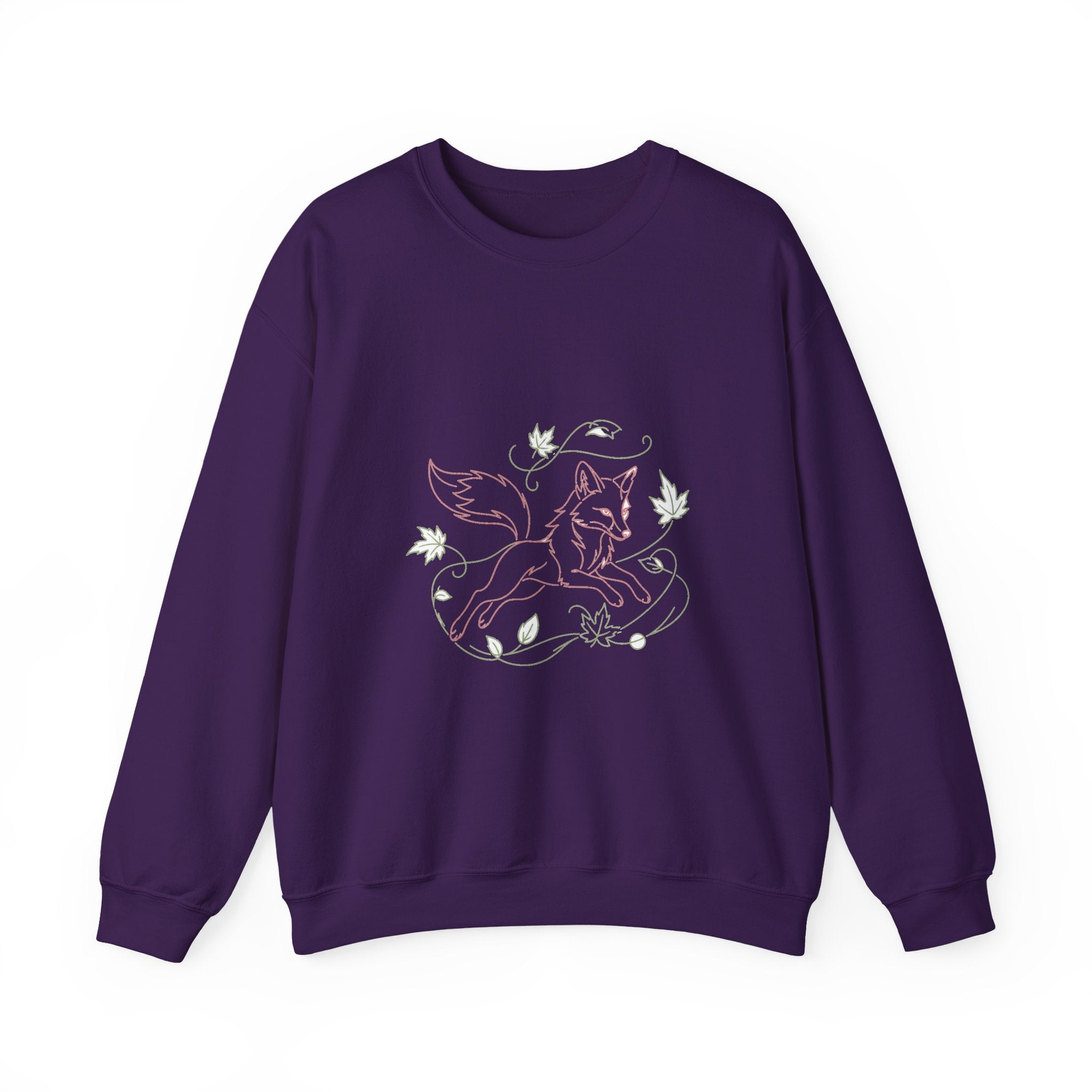 Matching Couple Sweatshirt - Fox & Rabbit Matching Couple Premium Fleece Sweatshirt Minimalist Art His Hers Christmas Gift - Design A