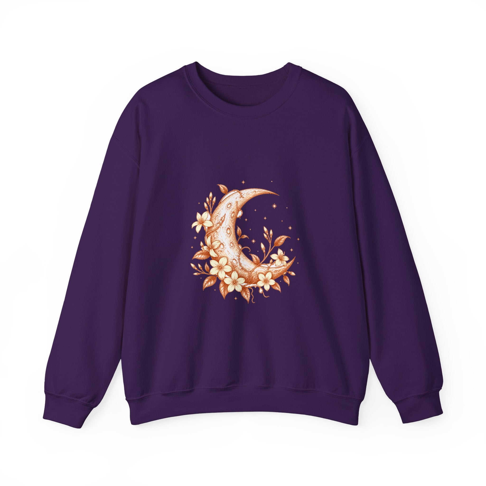 Matching Couple Sweatshirt - Sun & Moon Matching Couple Comfort Colors Crew Hand-Drawn Art His Hers Anniversary Gift - Design A