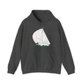 Matching Couple Sweatshirt - Anchor & Sail Matching Couple Hooded Sweatshirt Minimalist Art His Hers Valentine Gift - Design B