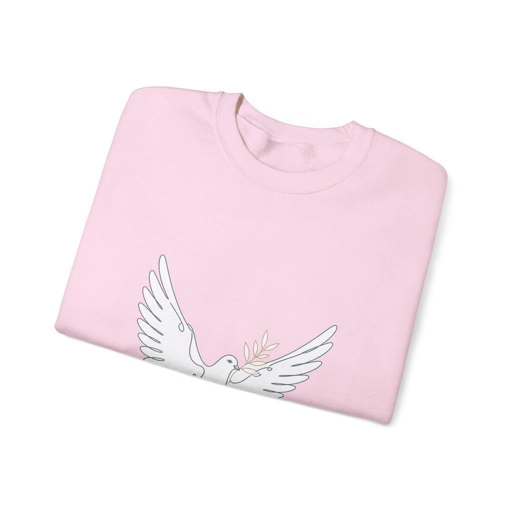 Matching Couple Sweatshirt - Wolf & Dove Matching Couple Comfort Colors Crew Minimalist Art His Hers Christmas Gift - Design B