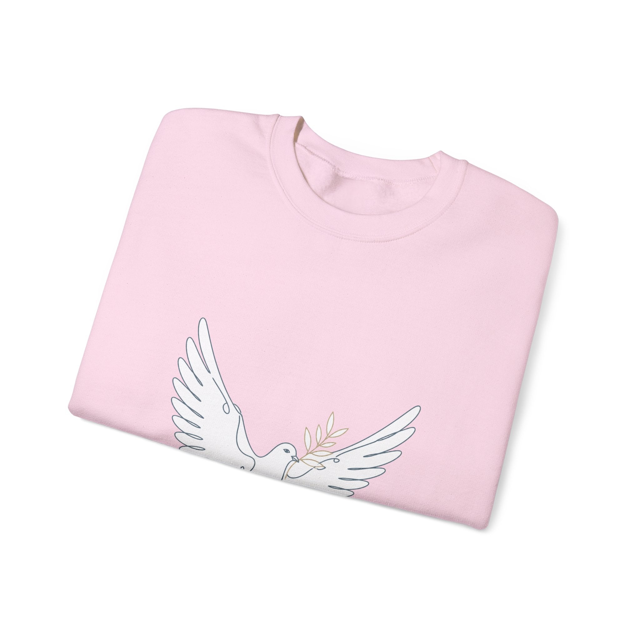 Matching Couple Sweatshirt - Wolf & Dove Matching Couple Comfort Colors Crew Minimalist Art His Hers Christmas Gift - Design B