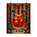 Negroni Trapeze Act Wall Art Poster 24×36 Baroque Studio Decor Maximalist Print