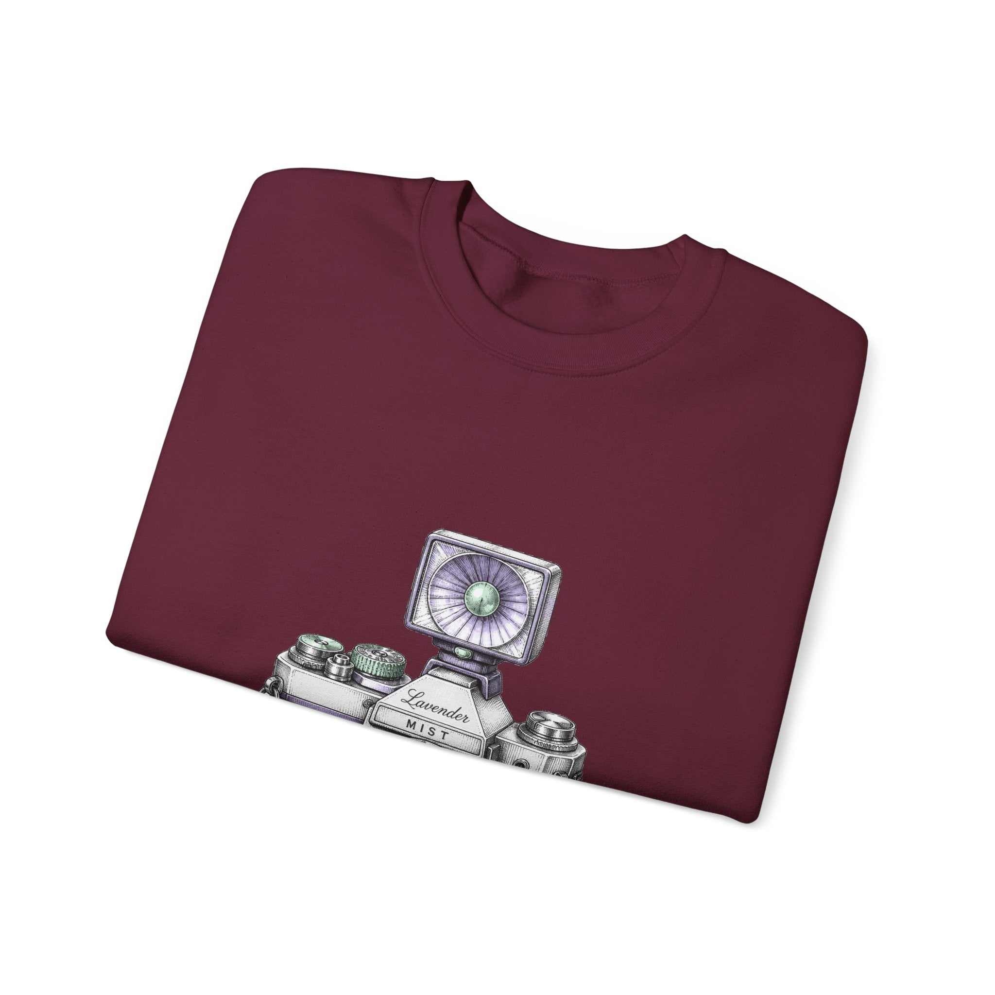 Matching Couple Sweatshirt - Camera & Film Matching Couple Comfort Colors Crew Hand-Drawn Art His Hers Anniversary Gift - Design A