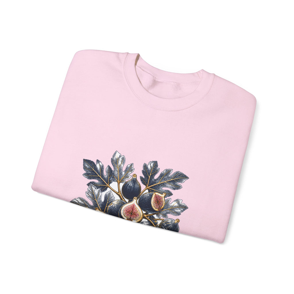 Matching Couple Sweatshirt - Olive Branch & Fig Matching Couple Crewneck Sweatshirt Hand-Drawn Art His Hers Best Friend Gift - Design B
