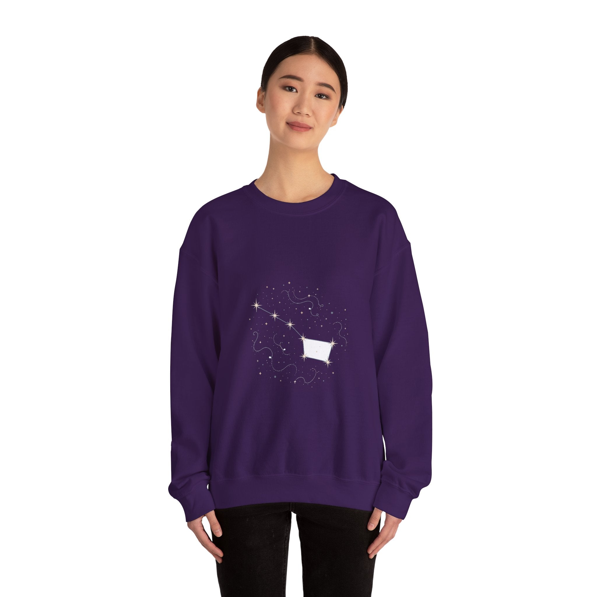 Matching Couple Sweatshirt - Big & Little Dipper Matching Couple Comfort Colors Crew Minimalist Art His Hers Christmas Gift - Design A