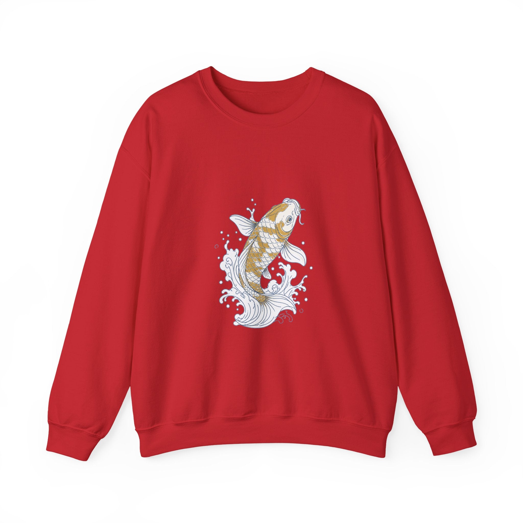 Matching Couple Sweatshirt - Koi Fish Yin Yang Matching Couple Crewneck Sweatshirt Minimalist Art His Hers Valentine Gift - Design A