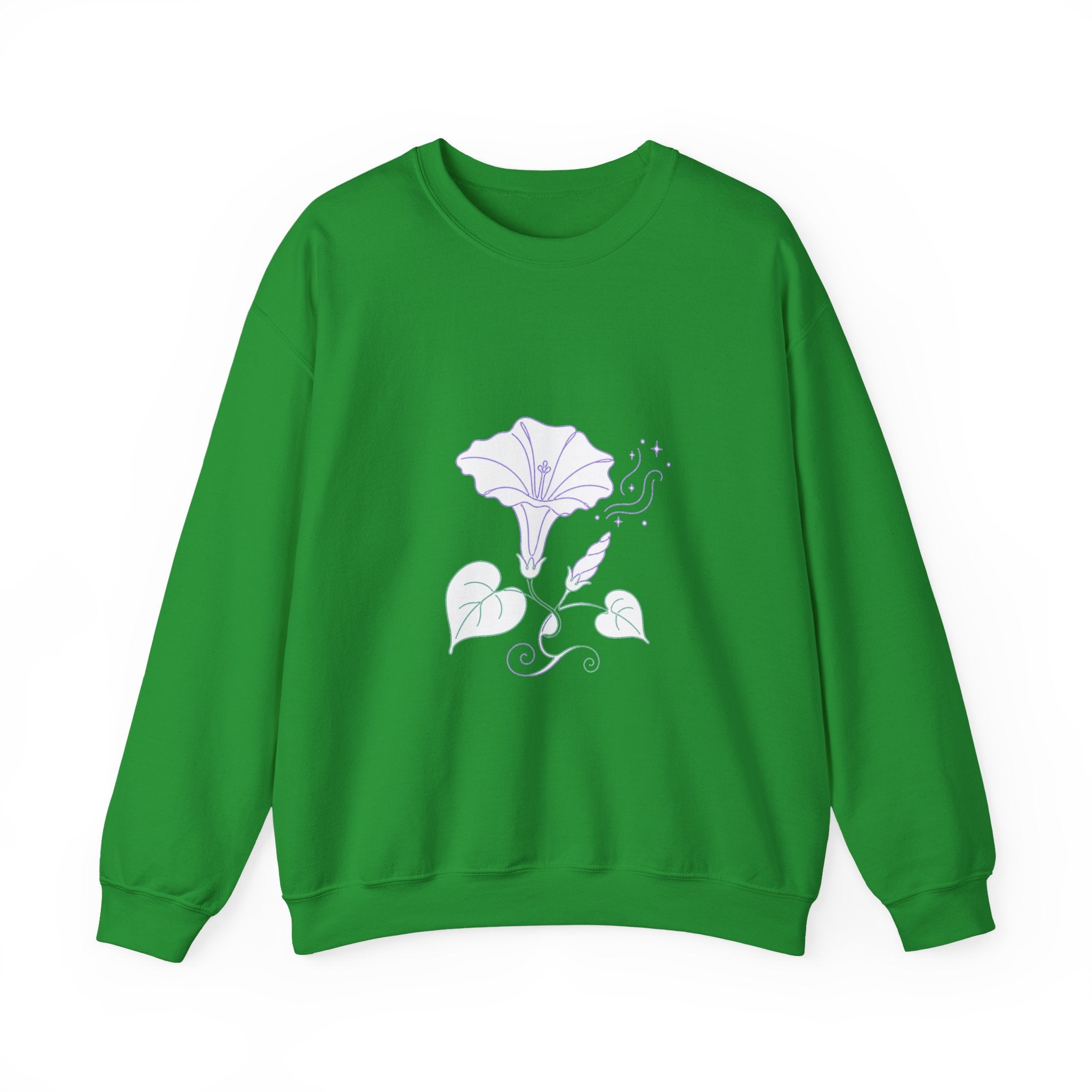 Matching Couple Sweatshirt - Sunflower & Moonflower Matching Couple Comfort Colors Crew Minimalist Art His Hers Christmas Gift - Design B