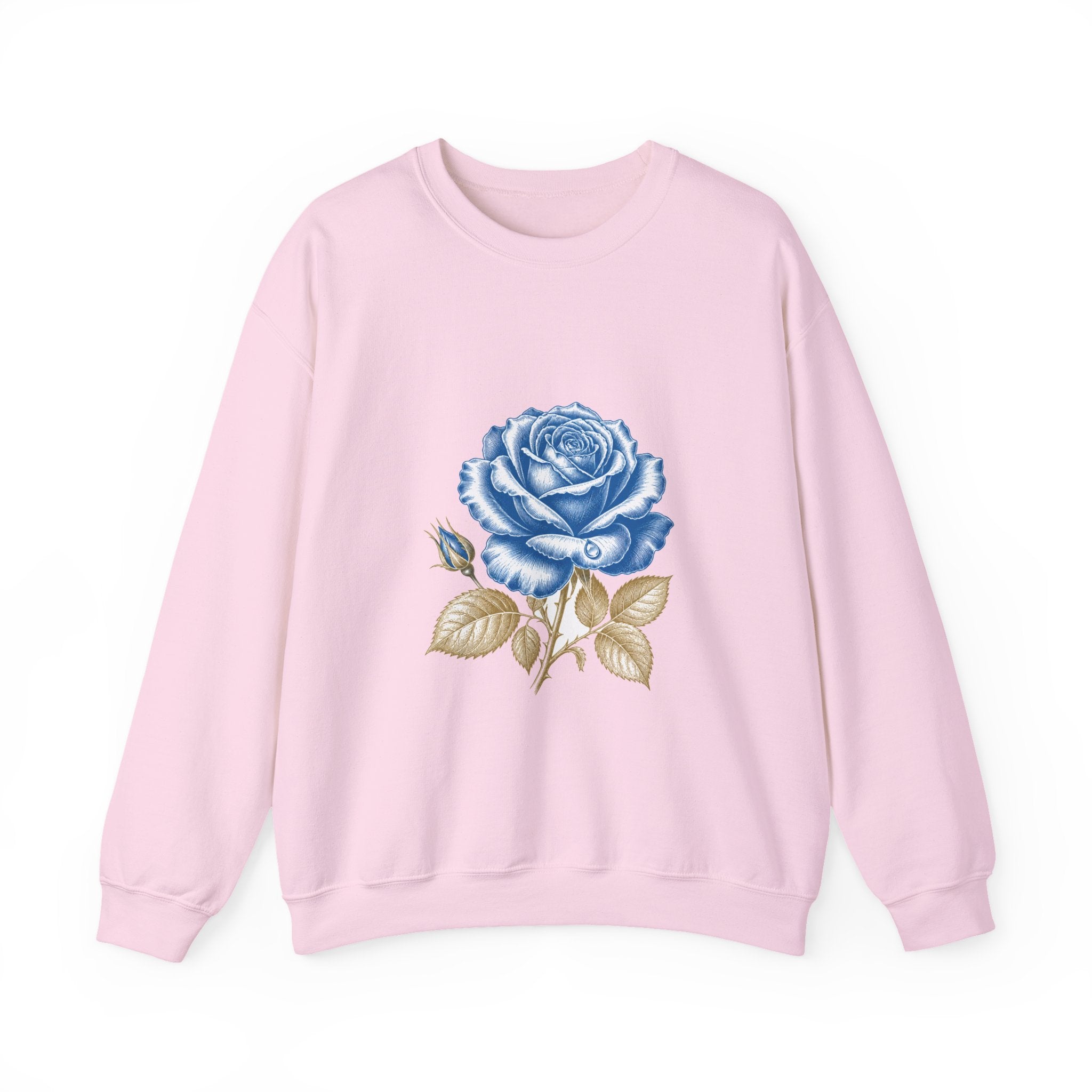 Matching Couple Sweatshirt - Rose & Thorn Matching Couple Comfort Colors Crew Vintage Art His Hers Honeymoon Gift - Design A