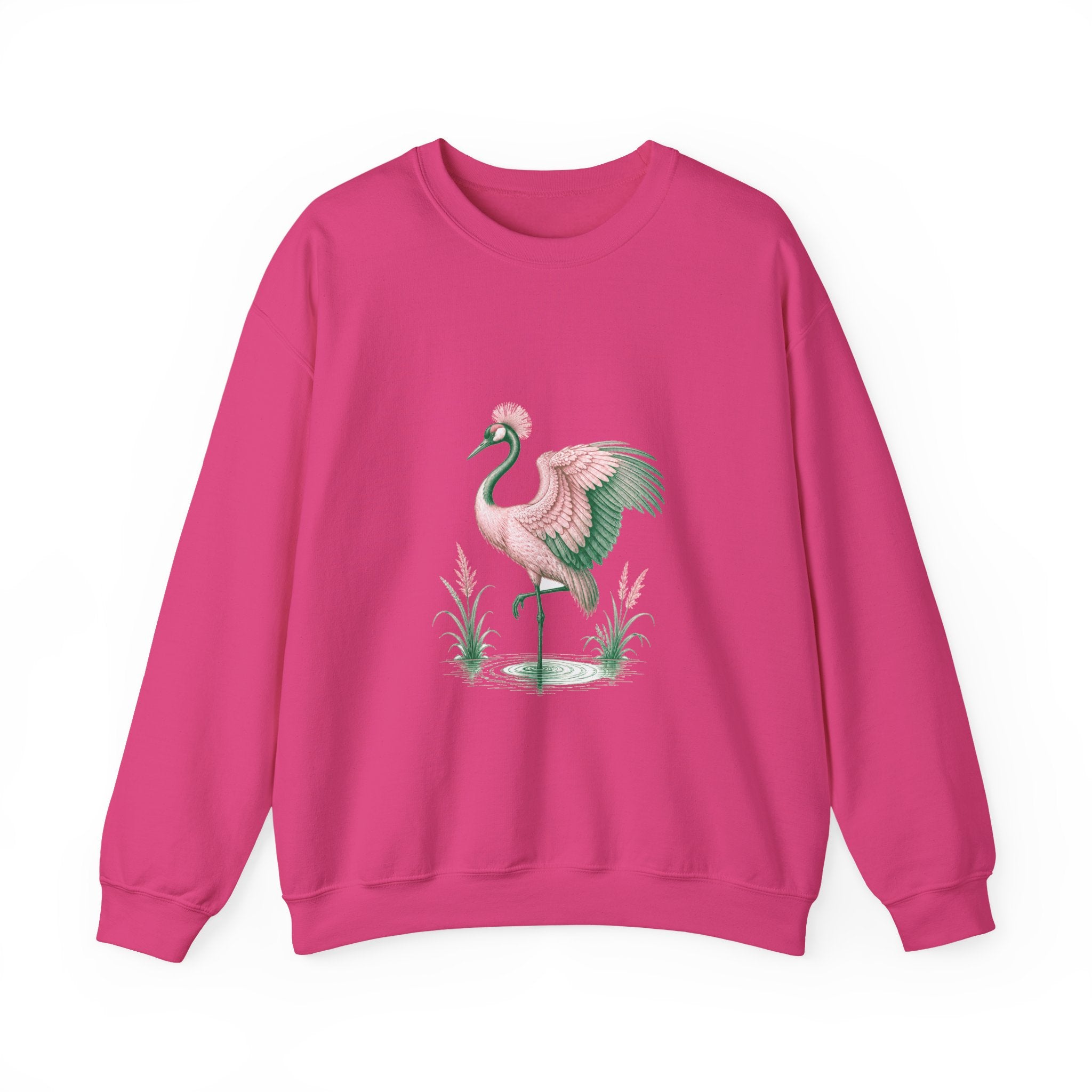 Matching Couple Sweatshirt - Tiger & Crane Matching Couple Comfort Colors Crew Vintage Art His Hers Honeymoon Gift - Design B