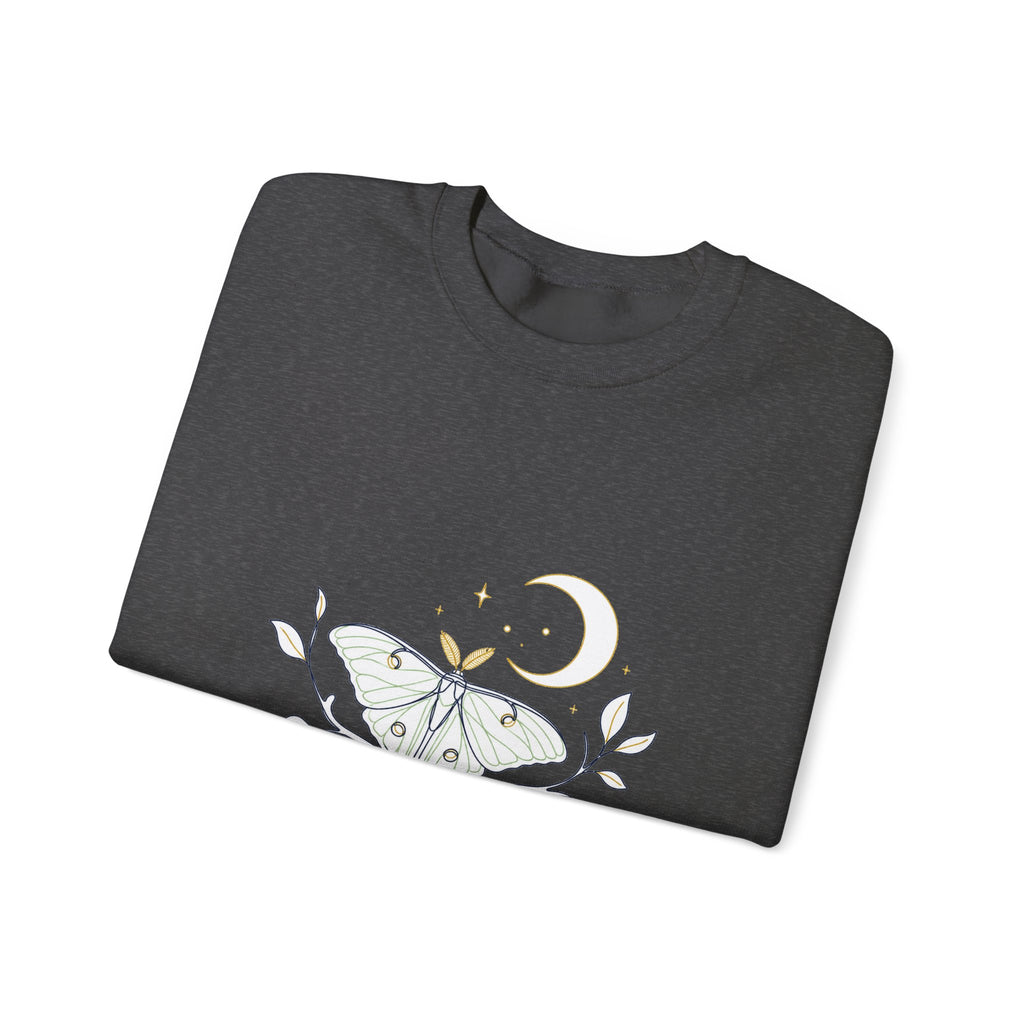 Matching Couple Sweatshirt - Butterfly & Moth Matching Couple Premium Fleece Sweatshirt Minimalist Art His Hers Christmas Gift - Design B