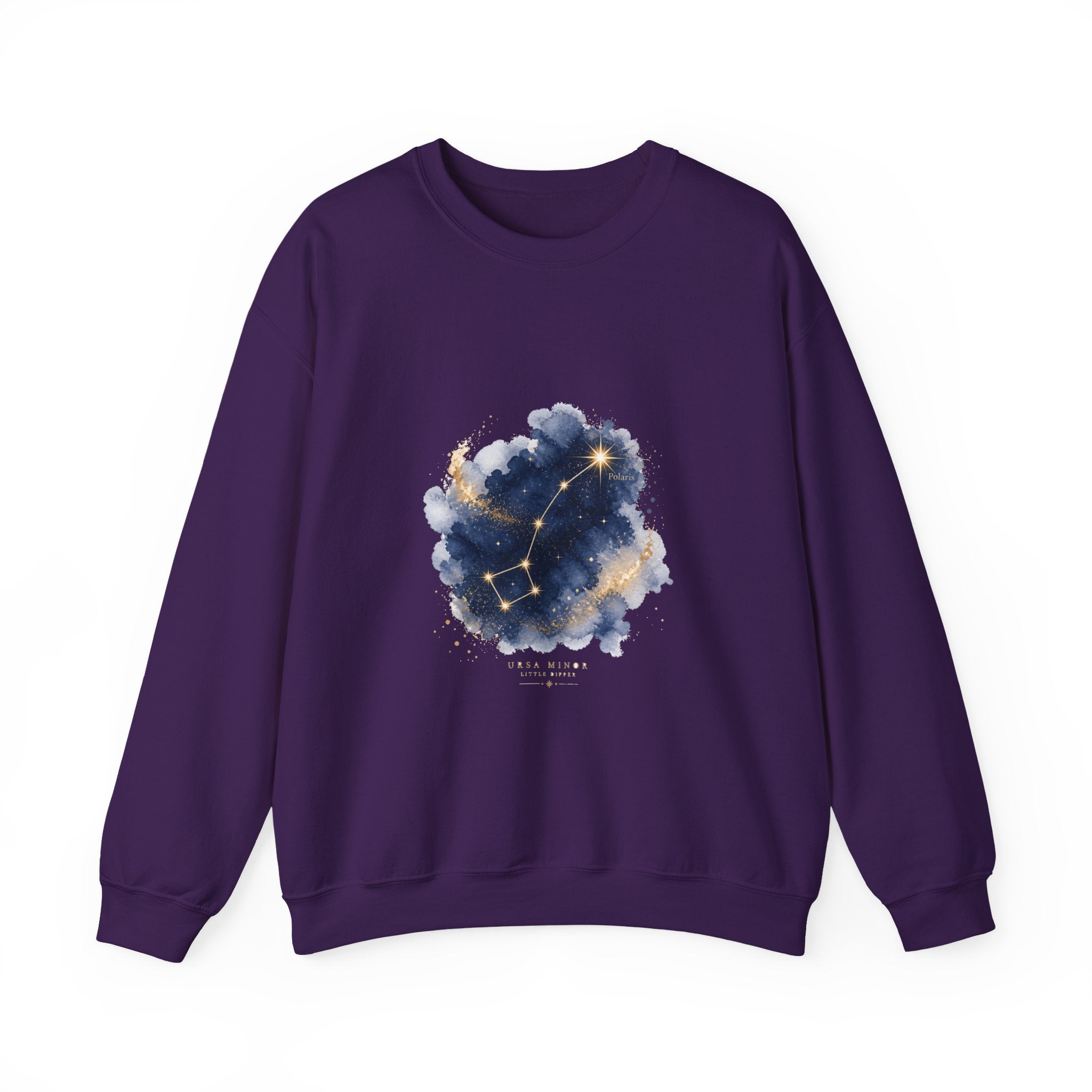 Matching Couple Sweatshirt - Big & Little Dipper Matching Couple Comfort Colors Crew Watercolor Art His Hers Birthday Gift - Design B