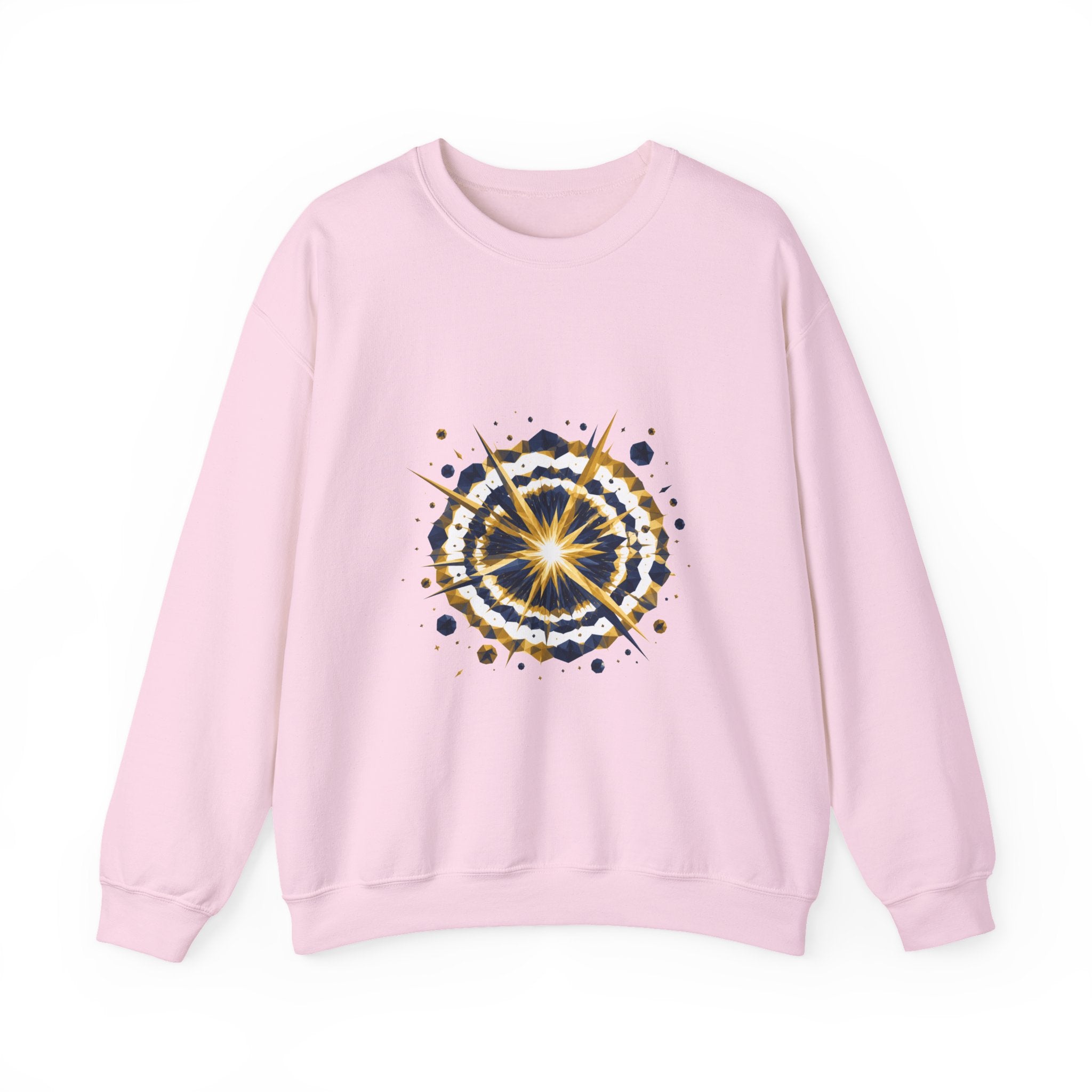Matching Couple Sweatshirt - Galaxy & Supernova Matching Couple Comfort Colors Crew Geometric Art His Hers Love Gift - Design B