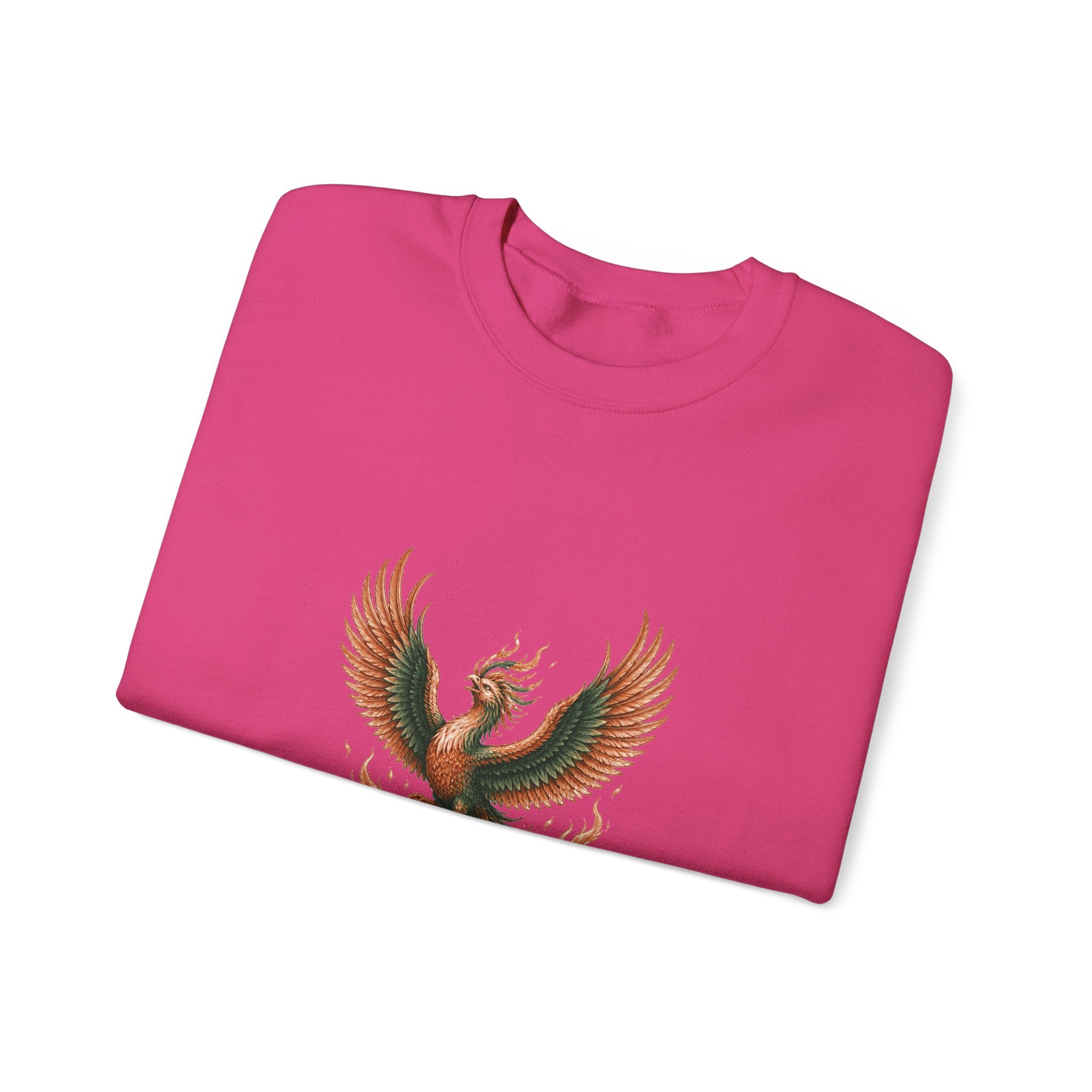 Matching Couple Sweatshirt - Dragon & Phoenix Matching Couple Comfort Colors Crew Hand-Drawn Art His Hers Anniversary Gift - Design B