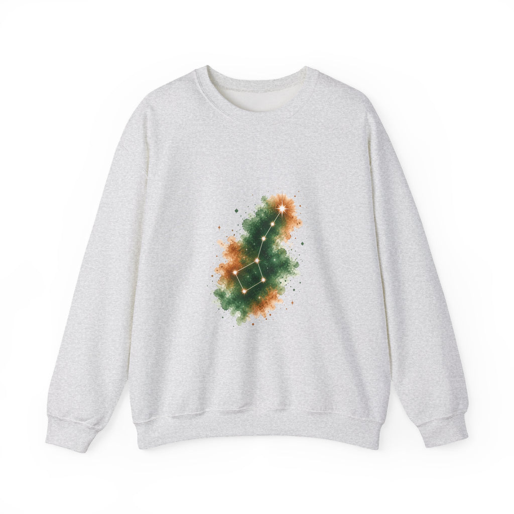 Matching Couple Sweatshirt - Big & Little Dipper Matching Couple Crewneck Sweatshirt Watercolor Art His Hers Engagement Gift - Design B