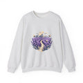 Matching Couple Sweatshirt - Lavender Fields & Canyon Matching Couple Crewneck Sweatshirt Geometric Art His Hers Couple Gift - Design A