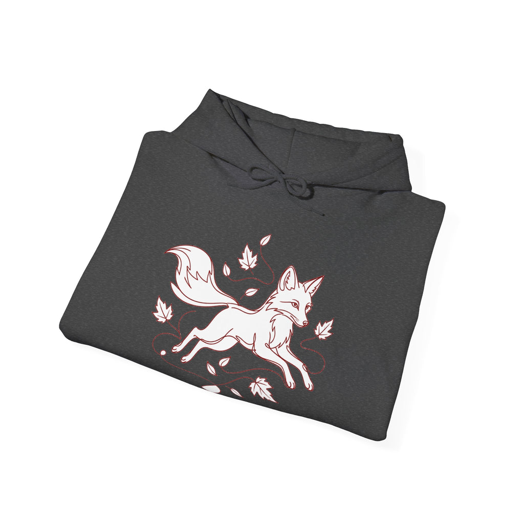 Matching Couple Sweatshirt - Fox & Rabbit Matching Couple Hooded Sweatshirt Minimalist Art His Hers Valentine Gift - Design A