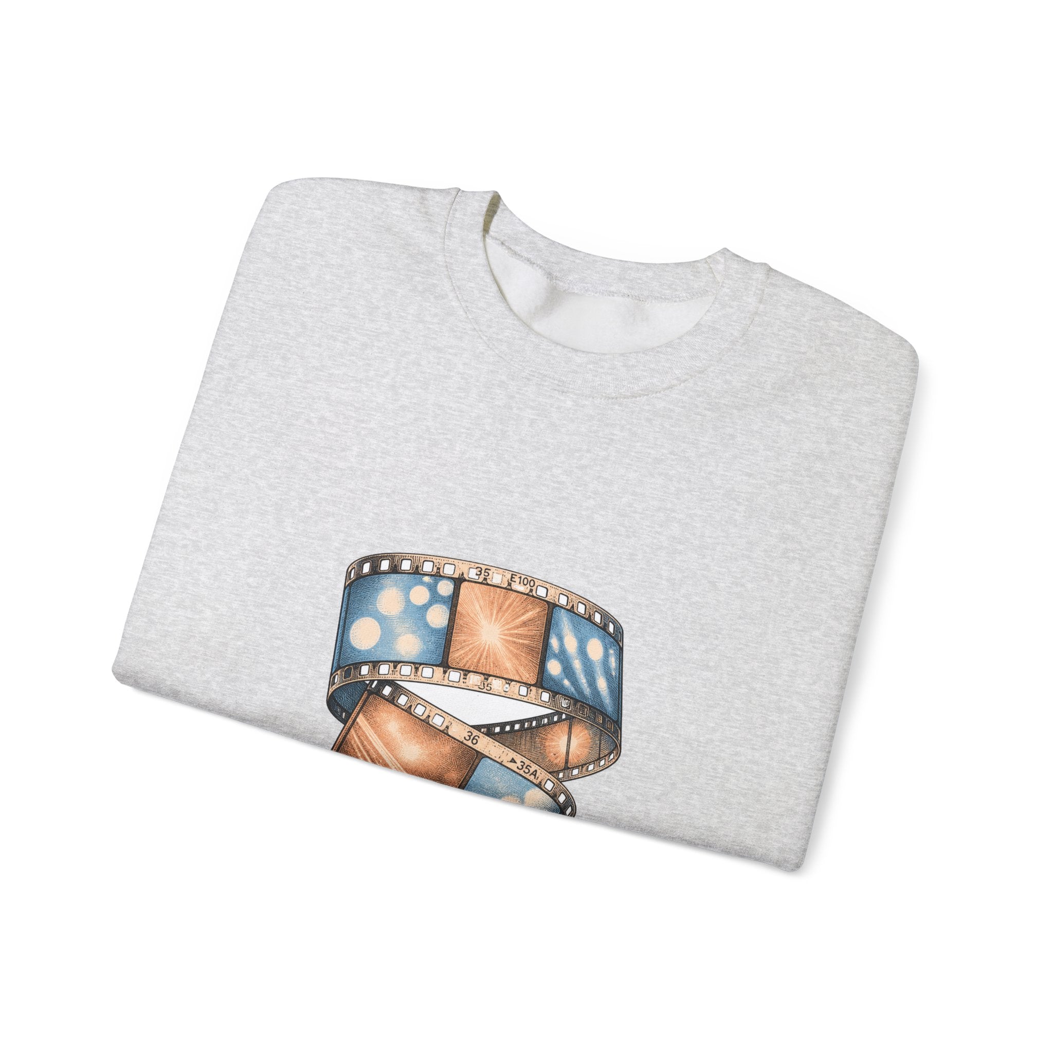 Matching Couple Sweatshirt - Camera & Film Matching Couple Crewneck Sweatshirt Vintage Art His Hers Wedding Gift - Design B