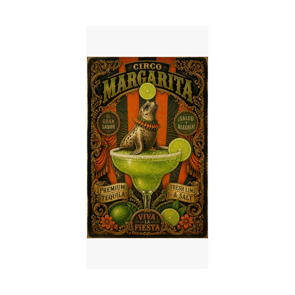 Margarita Balancing Seal Wall Art Poster 18×24 Baroque Home Office Decor Maximalist Print