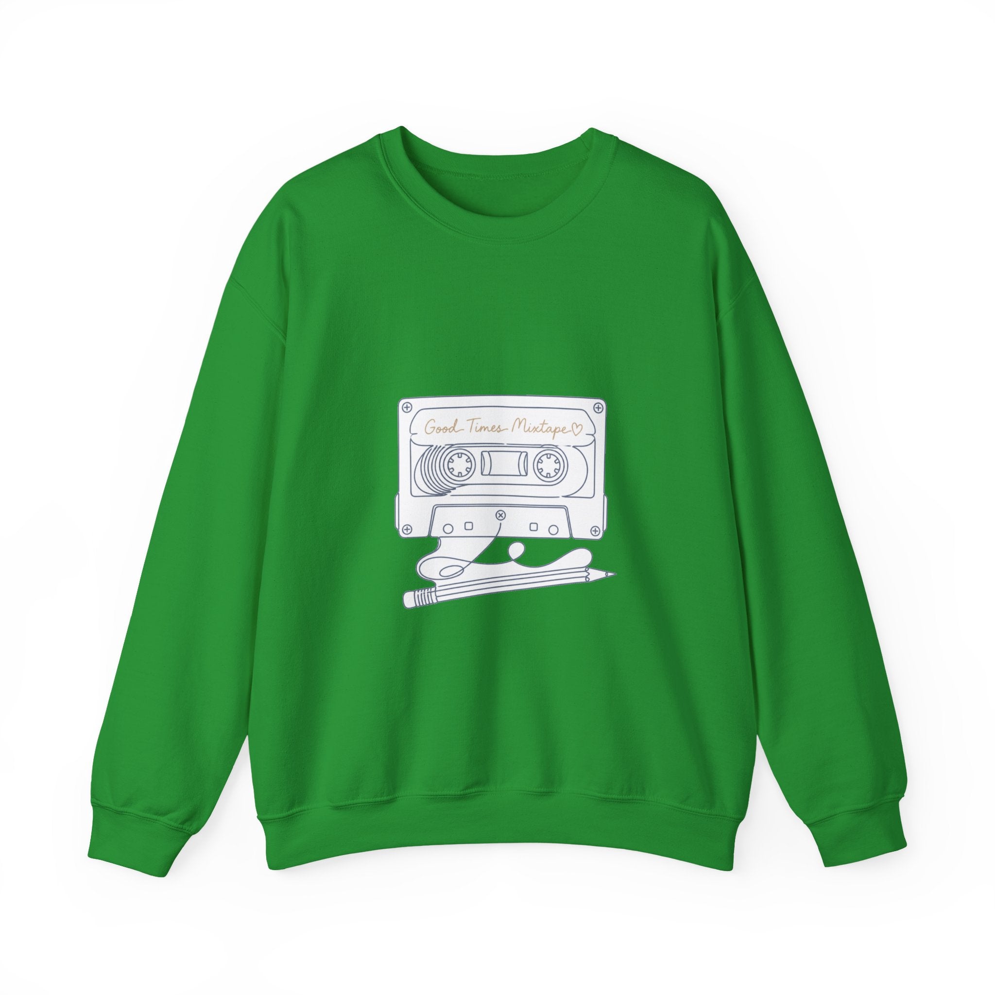 Matching Couple Sweatshirt - Vinyl & Cassette Matching Couple Crewneck Sweatshirt Minimalist Art His Hers Valentine Gift - Design B