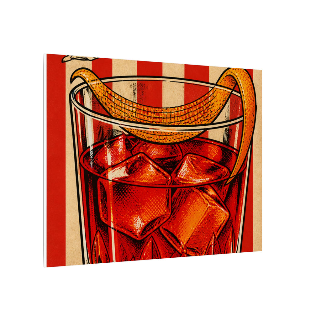 Negroni Trapeze Act Wall Art Canvas 16×20 Pop Art Living Room Decor Maximalist Print