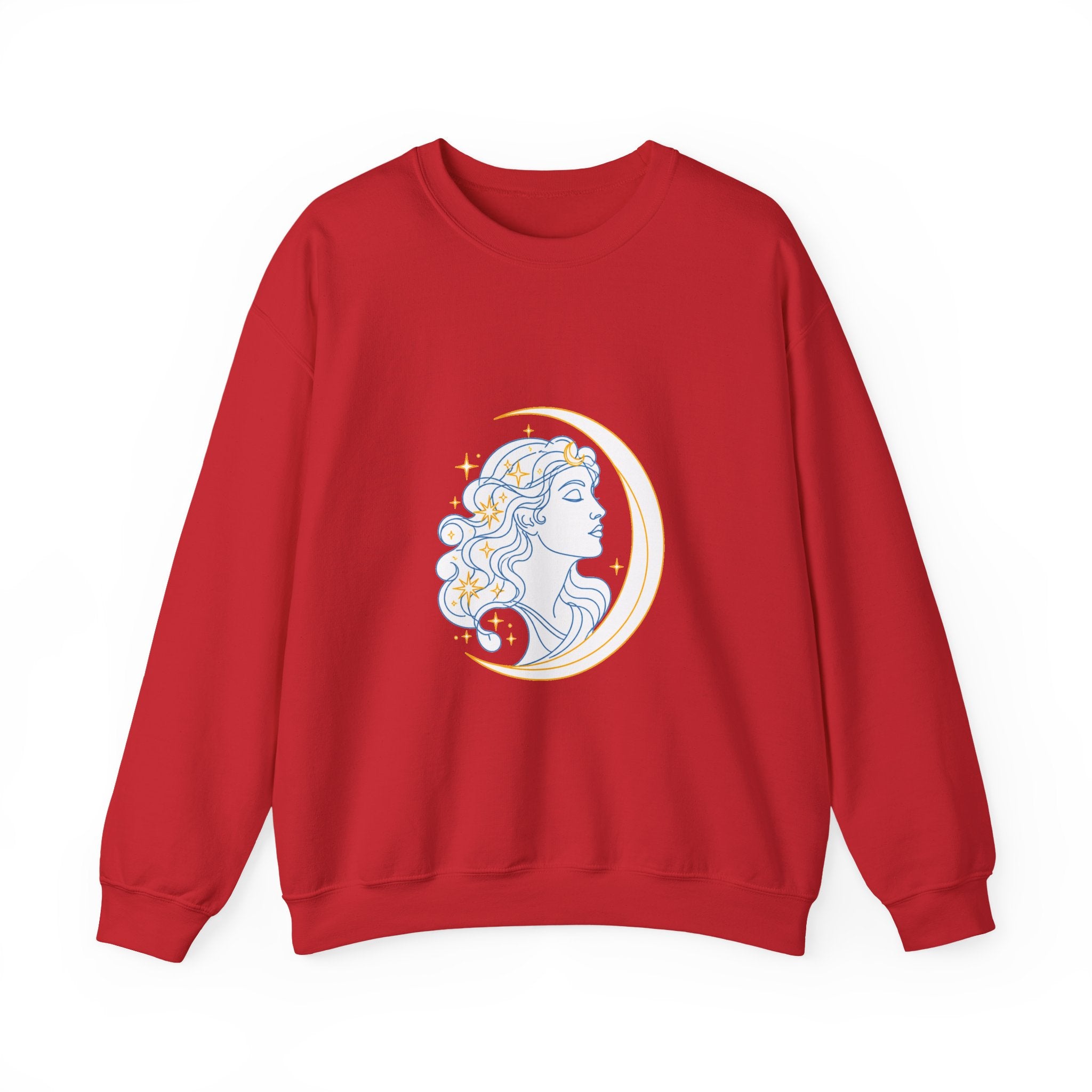 Matching Couple Sweatshirt - Helios & Selene Matching Couple Crewneck Sweatshirt Minimalist Art His Hers Valentine Gift - Design B