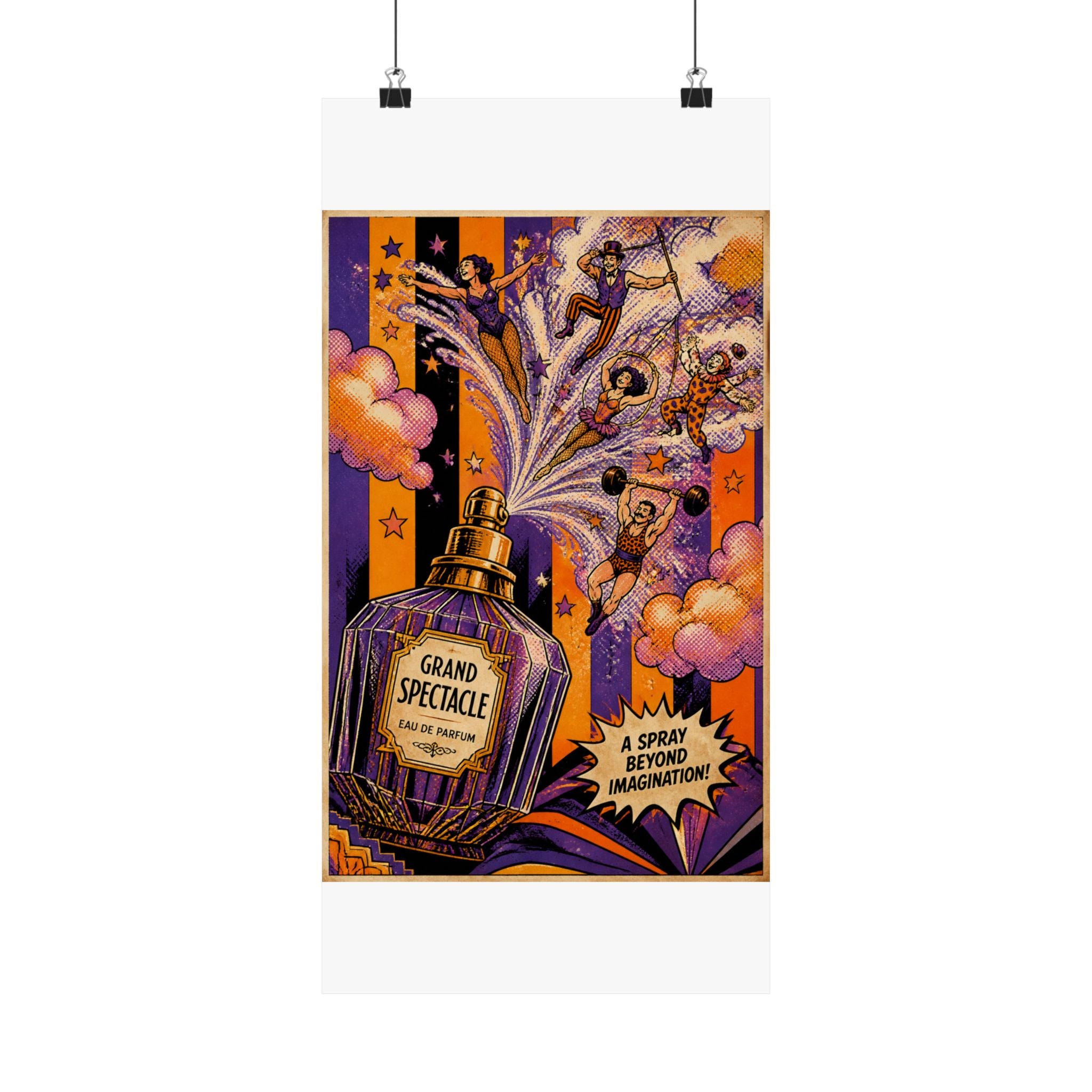 Perfume Bottle Fountain Wall Art Poster 24×36 Pop Art Restaurant Decor Maximalist Print