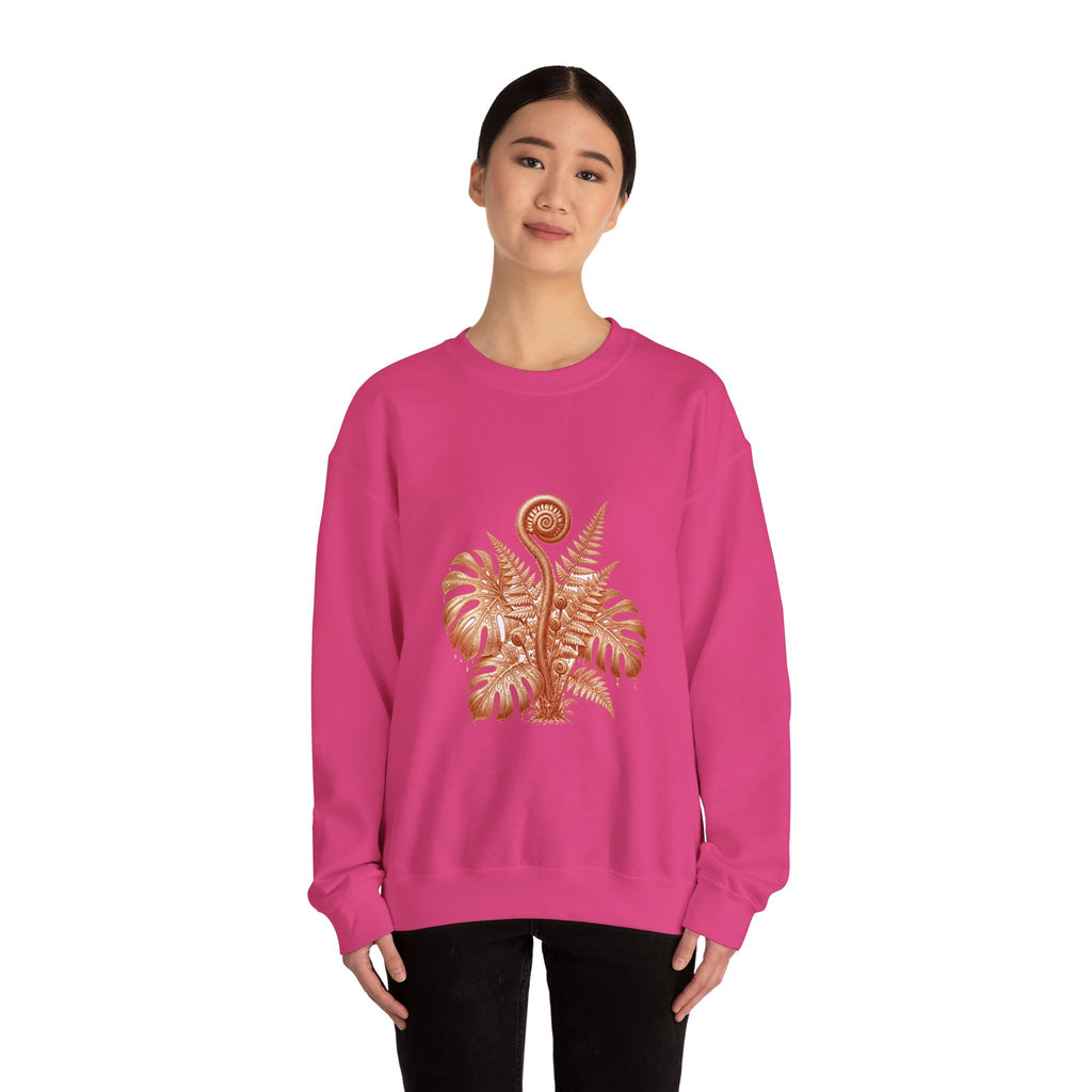 Matching Couple Sweatshirt - Desert & Rainforest Matching Couple Crewneck Sweatshirt Vintage Art His Hers Wedding Gift - Design B