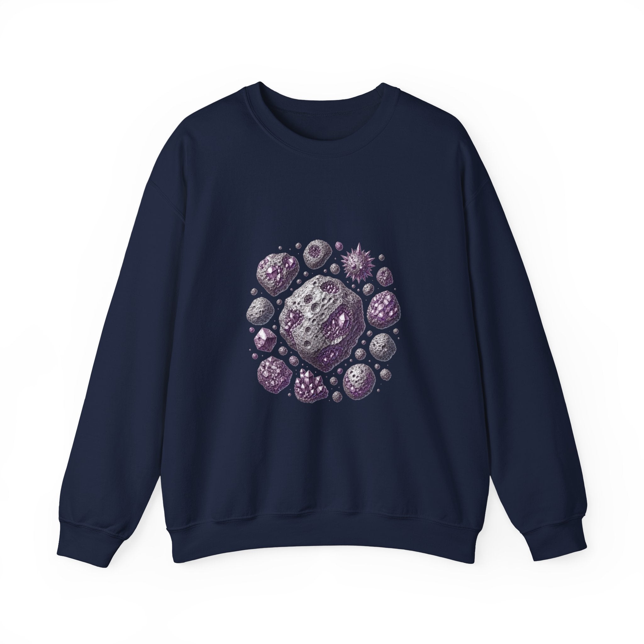 Matching Couple Sweatshirt - Comet & Asteroid Matching Couple Comfort Colors Crew Vintage Art His Hers Honeymoon Gift - Design B